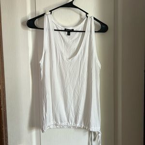 Express white tie detail top